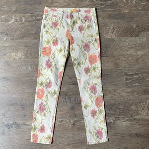 ANTHRO PILCRO Ikat Floral STET Skinny Jeans 27